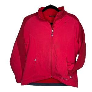 L.L. Bean classic Women's soft shell red Jacket size medium